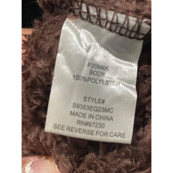 Crave Fame Juniors' High-Rise Double-Sided Woobie Joggers - Size S, New - Picture 7 of 8